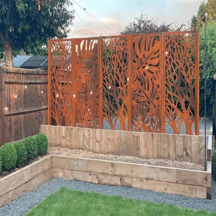 Sgrin Rhaniad Corten Artistig