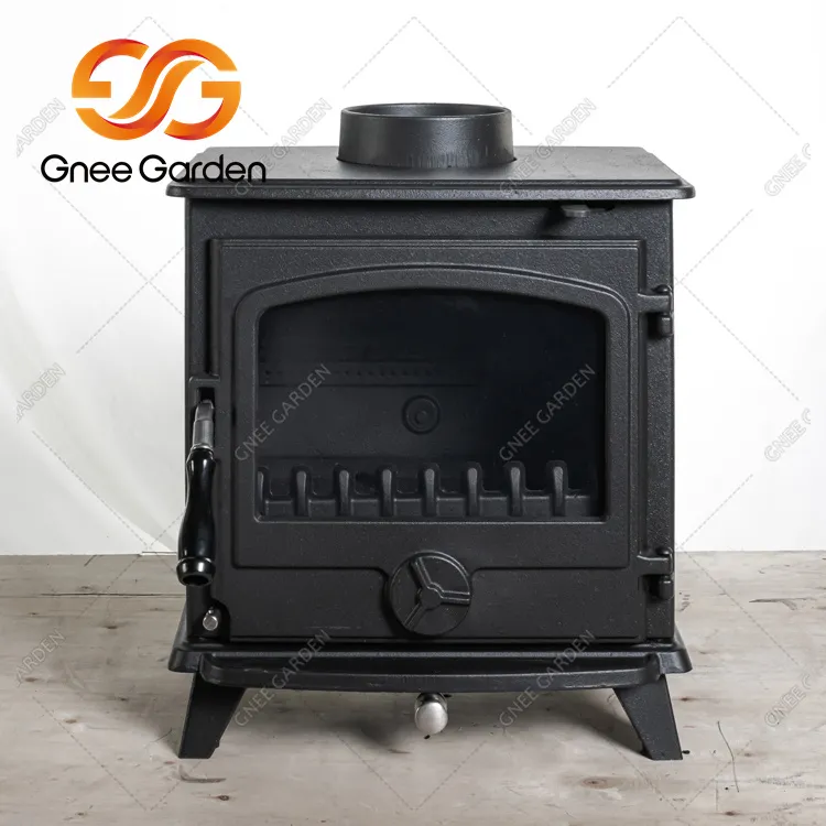 Stof Llosgwr Pren Log Haearn Bwrw