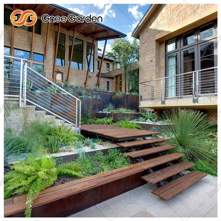 Grisiau Corten sy'n gwrthsefyll cyrydiad