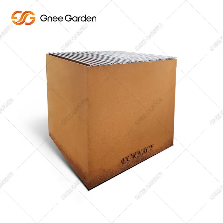 Pwll Tân Dur Dyluniad Modern Corten Ar gyfer yr Iard Gefn