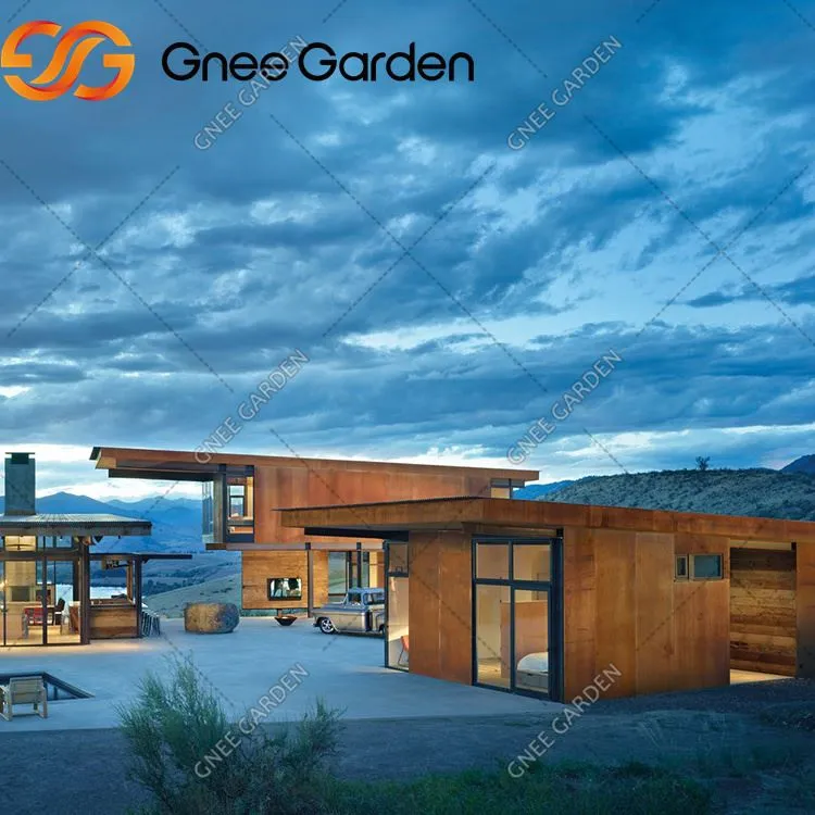 Llenni dur corten lliw rhydlyd