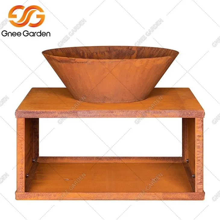 Rusty Metal Round firepit