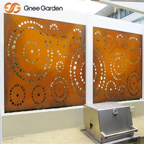 Corten Steel Garden Privacy Panel