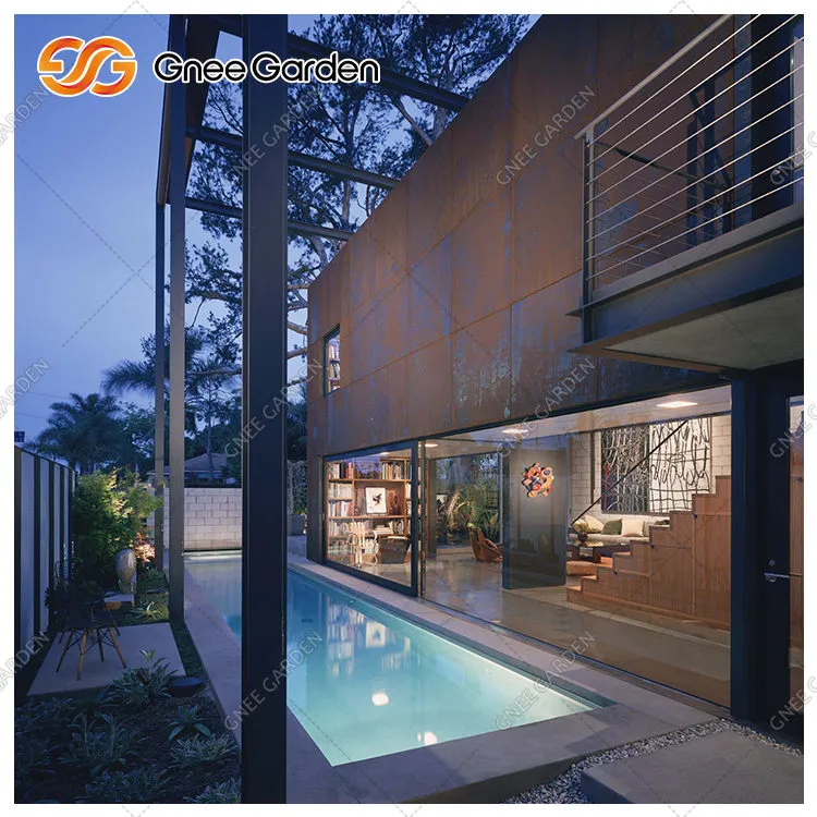 Taflenni Dur Corten ar gyfer Waliau