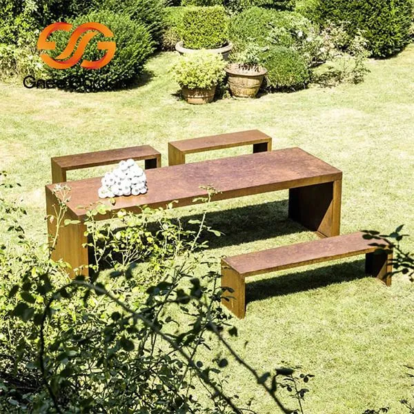 Dodrefn Stryd a Pharc Corten Steel