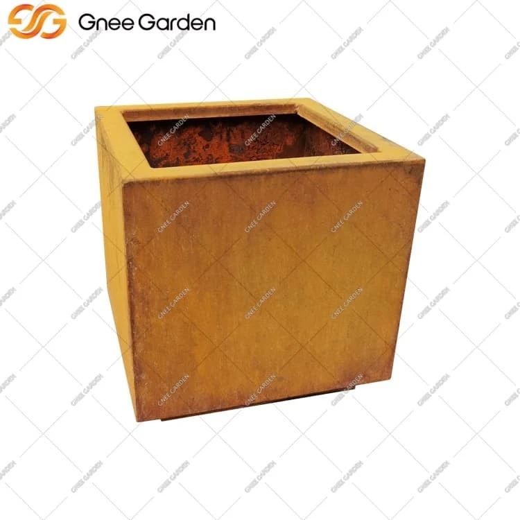 Corten steel large plant pots