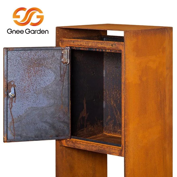 Blwch Post Metal Corten Steel