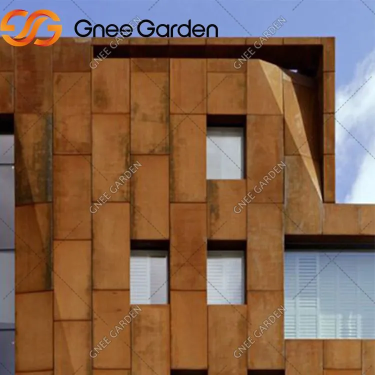 Panel System Dur Corten Metel Newydd