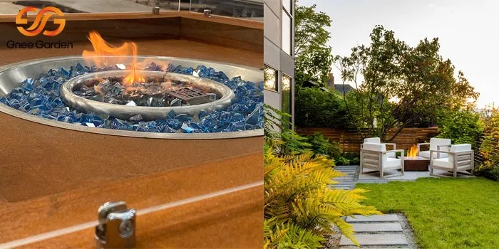 charcoal metal round corten steel fire pit charcoal metal round corten steel fire pit