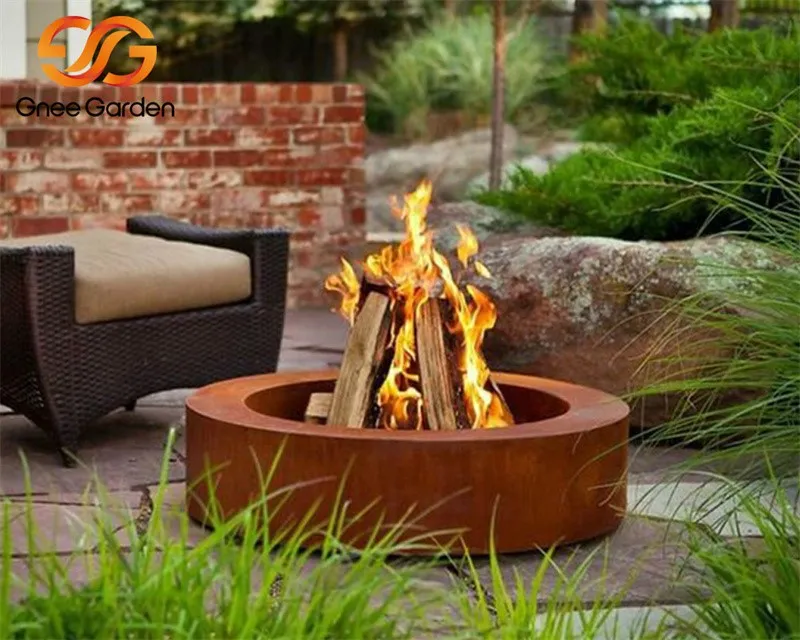 Outdoor Weathering Steel Fire Pit Outdoor Weathering Steel Fire Pit